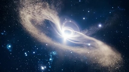 Wall Mural - bursts of interstellar dust erupt from the center of a nebula creating a spectacular display as they