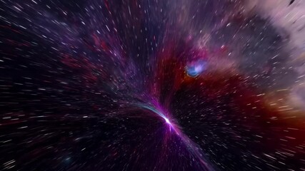 Wall Mural - as we move ever further out into space the pull of dark energy becomes ever stronger warping the ver