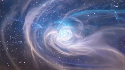 Wall Mural - Journeying through a sea of sparkling gas and dust like a cosmic ocean swirling and pulsating with hidden secrets.