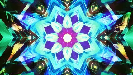 Wall Mural - Journey through a kaleidoscope of vivid colors as you navigate between distant star s.