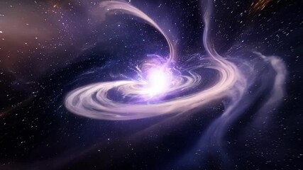 Wall Mural - Journey into the depths of the cosmos gliding through a tunnel of swirling galaxies and ethereal cosmic dust.
