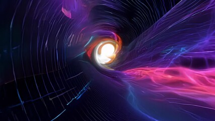 Wall Mural - a harrowing journey through the heart of a spiraling vortex where time and space seem to warp and be
