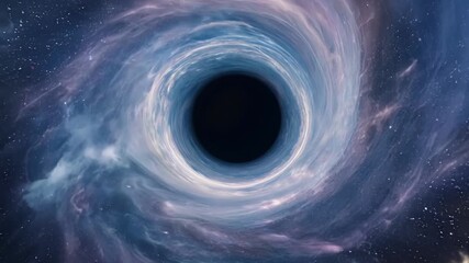 Wall Mural - gliding over a vast expanse of black holes their gravitational pull distorting the space around them