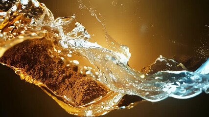 Wall Mural - a journey through a visually stunning cascade of earth water fire and air elements interweaving in p