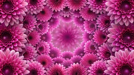 Poster - Magenta Bloom: A Flourishing Abstract Noise Pattern  AI Generated