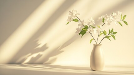 Wall Mural - White Flowers in a Vase