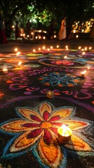 Wall Mural - Diwali, Deepavali or Dipavali the festival of lights india. Happy Diwali is a festival of lights celebrations by Hindus, Jains, Sikhs and some Buddhists.