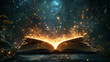 © Stephanie - magical book fantasy background cover design