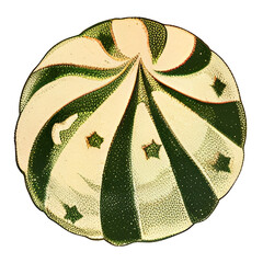 Wall Mural - A candy with a swirl design on it