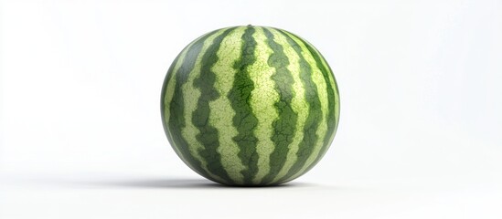 Wall Mural - Watermelon on White Background