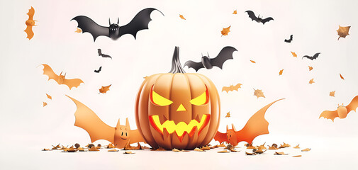 Canvas Print - Beautiful halloween themed background