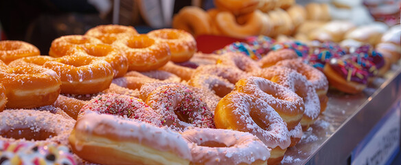 Wall Mural - Beautiful donuts