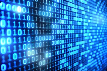 digital binary code data background