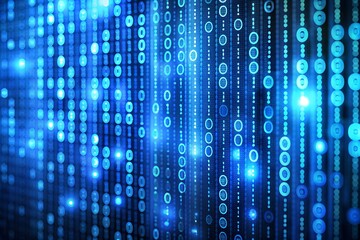 Digital binary code data background