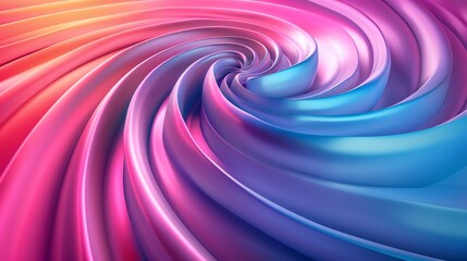 A swirling abstract pattern of pink, blue, and yellow.