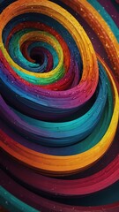 Wall Mural - colorful spiral design abstract background backdrop design copy space illustration art