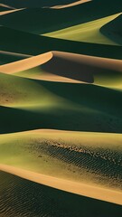 Wall Mural - green desert dunes abstract background backdrop design copy space illustration art