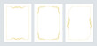 © momosama - Set of minimalist golden rectangle line art frames and borders