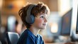 © DigitalMagicVisions - Engaged Elementary Student in Virtual Science Camp - Online Learning Experience