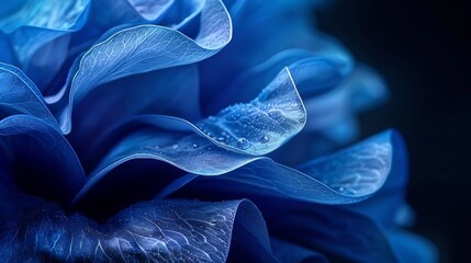 Poster - Blue posters on a black background : Generative AI