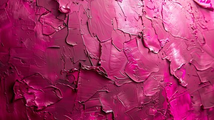 Poster - Abstract viva magenta painted texture as background with copy space Shiny pattern in trendy color 2023 year Viva Magenta Vintage blank backdrop : Generative AI