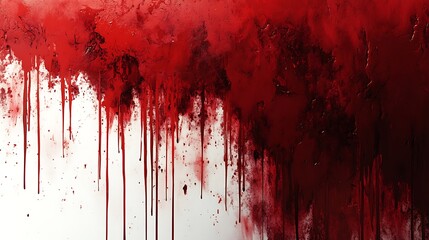 Wall Mural -  red paint splatter on white wall background, Red blood splatter on a grunge wall, horror wall, halloween wall, red vintage, retro,red splash dripped blood textured wall,banner poster design walll 