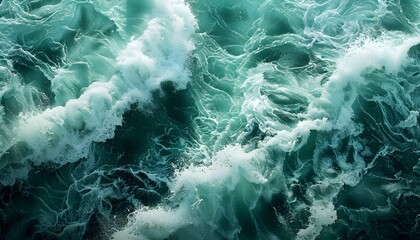 Wall Mural - Turquoise Ocean Waves