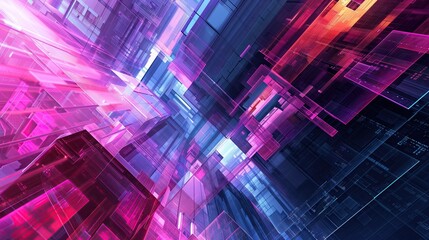 Abstract shapes, business card background, digital, development, programming, city, server, website www, web design
