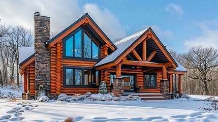 From their natural beauty and versatile design to their energy efficiency and environmental sustainability log homes offer a unique and ecofriendly alternative to traditional construct : Generative AI