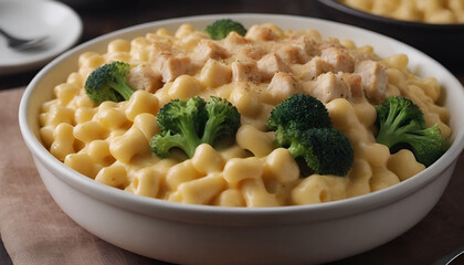 Sticker - mac and cheese with chicken and broccoli