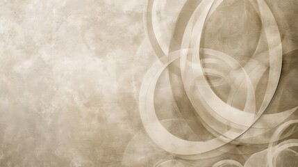 Wall Mural - an abstract background with swirling lines on a tan textured surface.