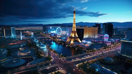 Wall Mural - Las Vegas Strip, from the air