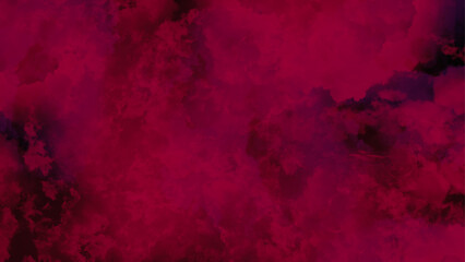 Wall Mural - Pink grunge texture. Dark red watercolor background. Texture of paint. Red and black watercolor background.