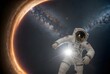 © sky studio - 宇宙空間に浮かぶ宇宙飛行士