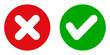 © Sam - Cross and tick, correct and incorrect symbol sign vector illustration