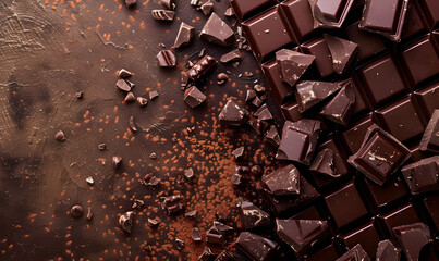 Wall Mural - international Chocolate Day copy space background design