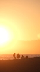 Poster - sunset on the beach