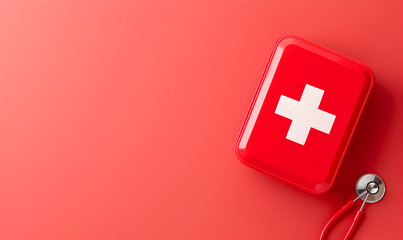 Wall Mural - World First Aid Day copy space background