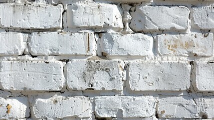 A clean white brick wall texture