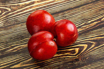 Sticker - Ripe sweet juicy red plum