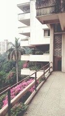 Wall Mural - beach house with trees