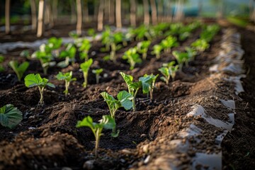 Sticker - Sprouting seedlings in garden bed