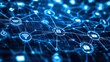 © Екатерина Чумаченко - Innovative digital background featuring a networked array of smart devices connected via a seamless wireless network, emphasizing the integration and optimization of IoT technologies in daily life