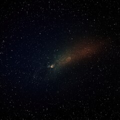 Wall Mural - dark blue night sky with numerous bright white stars and a glowing nebula in the distance. the unive