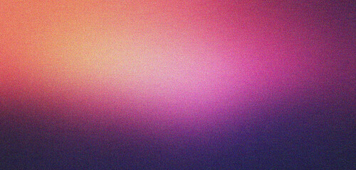 Wall Mural - purple and yellow gradient background design with grainy noise texture effect, web banner design, pr