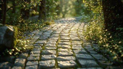 Sticker - stone path in the park