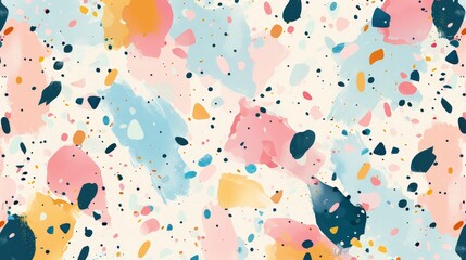 Canvas Print - Abstract confetti pattern in soft colors