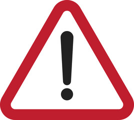 isolated triangle yellow triangle yellow black exclamation mark sign for caution, warning, danger, a