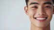 © ALL AGES - 21 years old Asian male, copy space, smiling