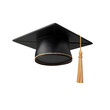 © waqar - graduation cap isolated on white background